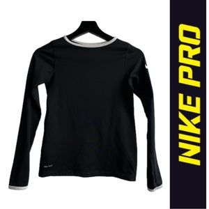 Nike Pro Warm  Black Long Sleeve